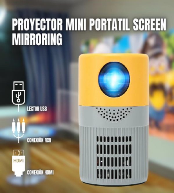 PROYECTOR MINI PORTATIL /CABLE HDMI 4K